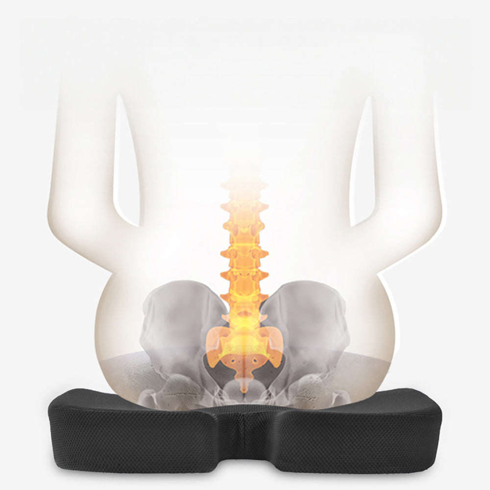 Cojin para Asiento + Respaldar Lumbar - Material Memory Foam con Gel Tech