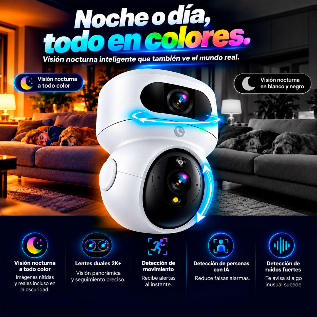 Camara IP Wifi Ezviz H7C 2k 360 Doble Lente