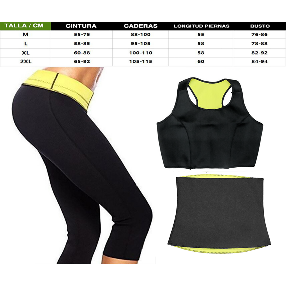 Ropa deportiva (top+pantaloneta+faja) + Set 5 ligas de Resistencia