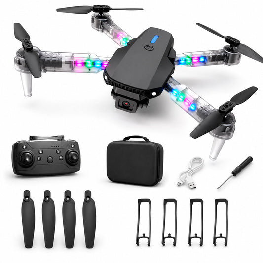 Drone E88 RGB Wifi Doble Camara 4k + Estuche