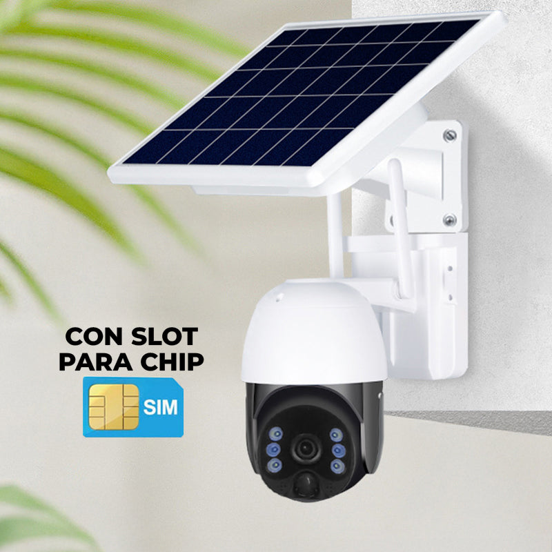 Camara Ip  Solar con Chip + Bateria Recargable Vision Nocturna TQ5