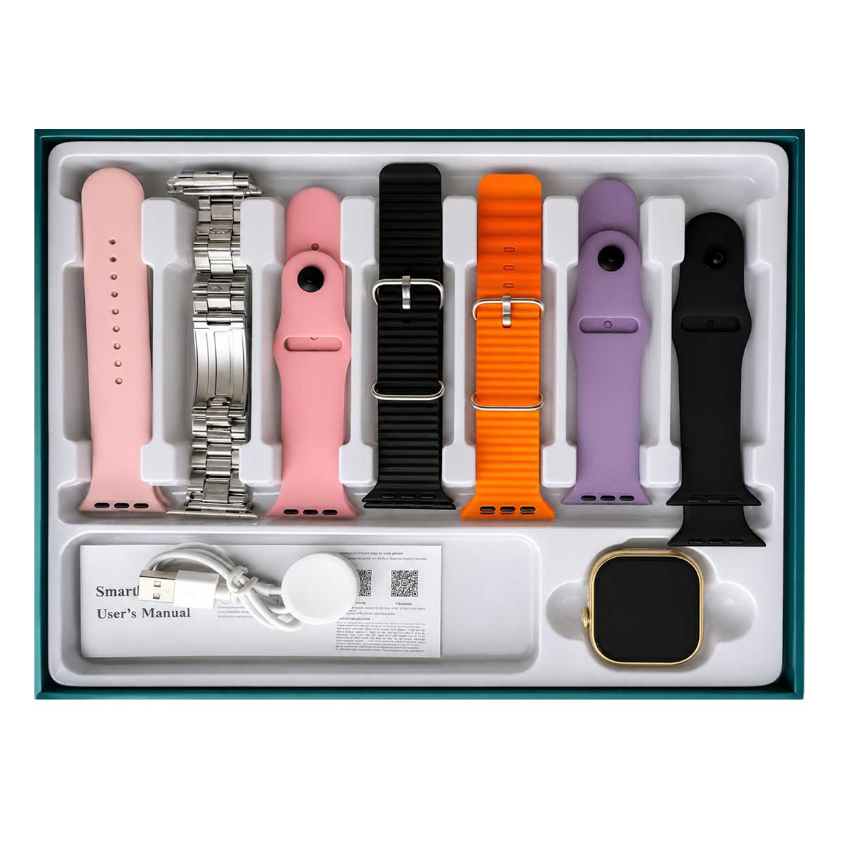 Smartwatch S3000 Set 7 Correas Resistencia Acuatica IP67 - Reloj inteligente