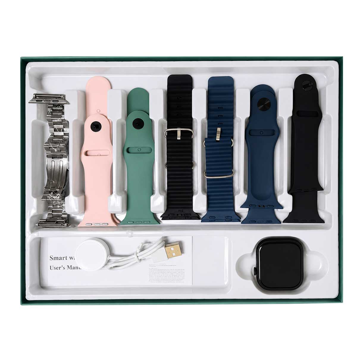 Smartwatch S3000 Set 7 Correas Resistencia Acuatica IP67 - Reloj inteligente