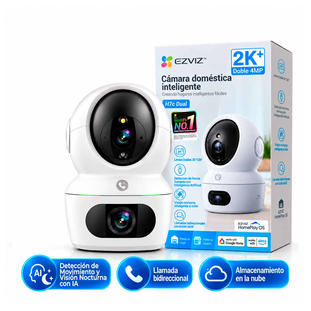 Camara IP Wifi Ezviz H7C 2k 360 Doble Lente