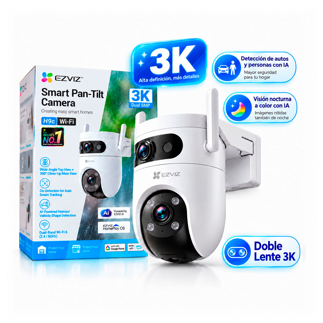 Camara IP Wifi Ezviz H9C 3K 360 Doble Lente