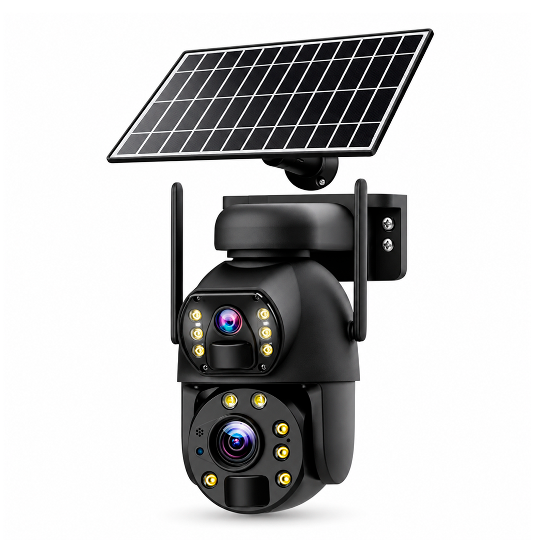 Camara Ip Solar Chip 4G Doble Lente Zoom Optico 36X Alarma Vision Nocturna Q69