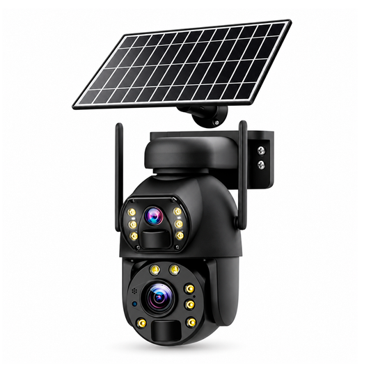 Camara Ip Solar Chip 4G Doble Lente Zoom Optico 36X Alarma Vision Nocturna Q69