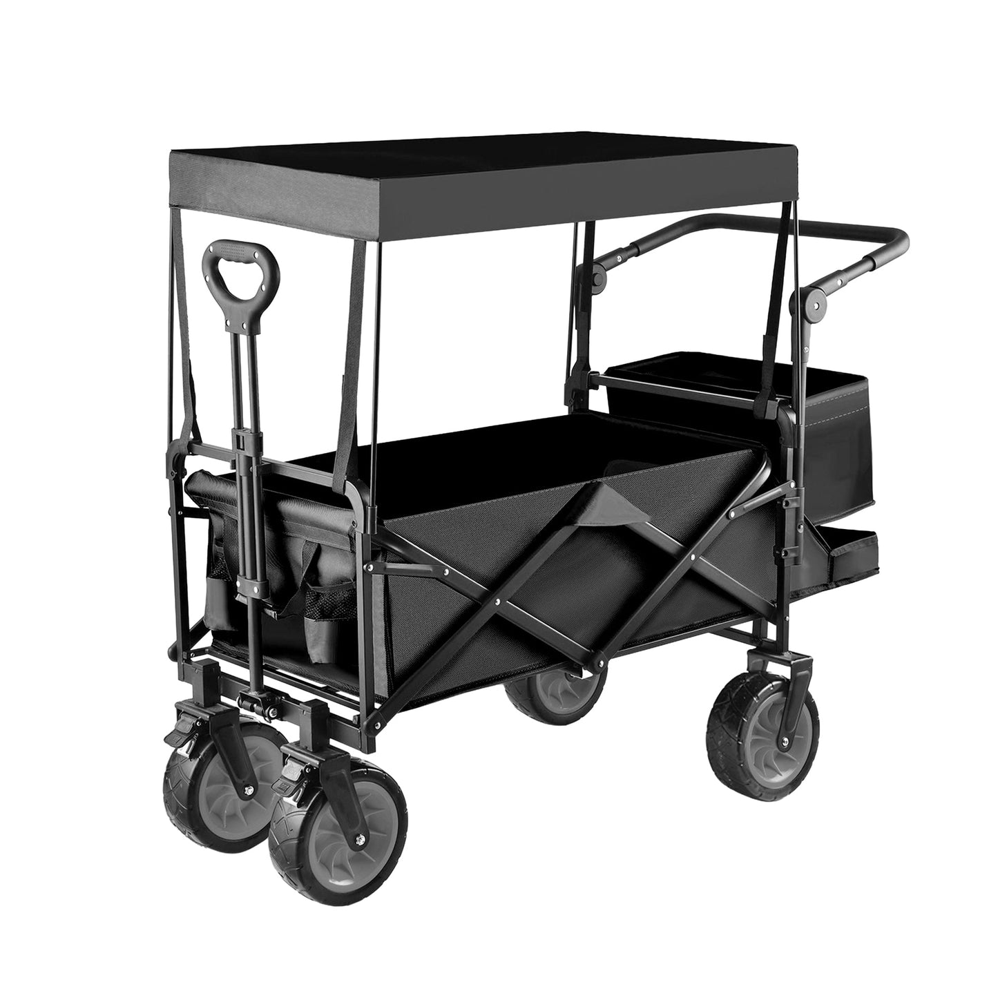 Carrito Plegable Con Tapasol Para Compras Para Llevar De Todo 220kg Campamento Playa BW-BK-3
