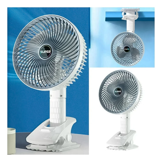 Ventilador Portátil Recargable para Escritorio o Mesa