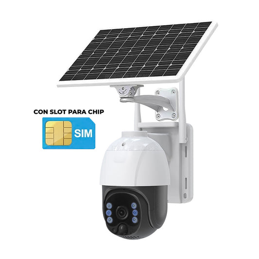 Camara Ip  Solar con Chip + Bateria Recargable Vision Nocturna TQ5