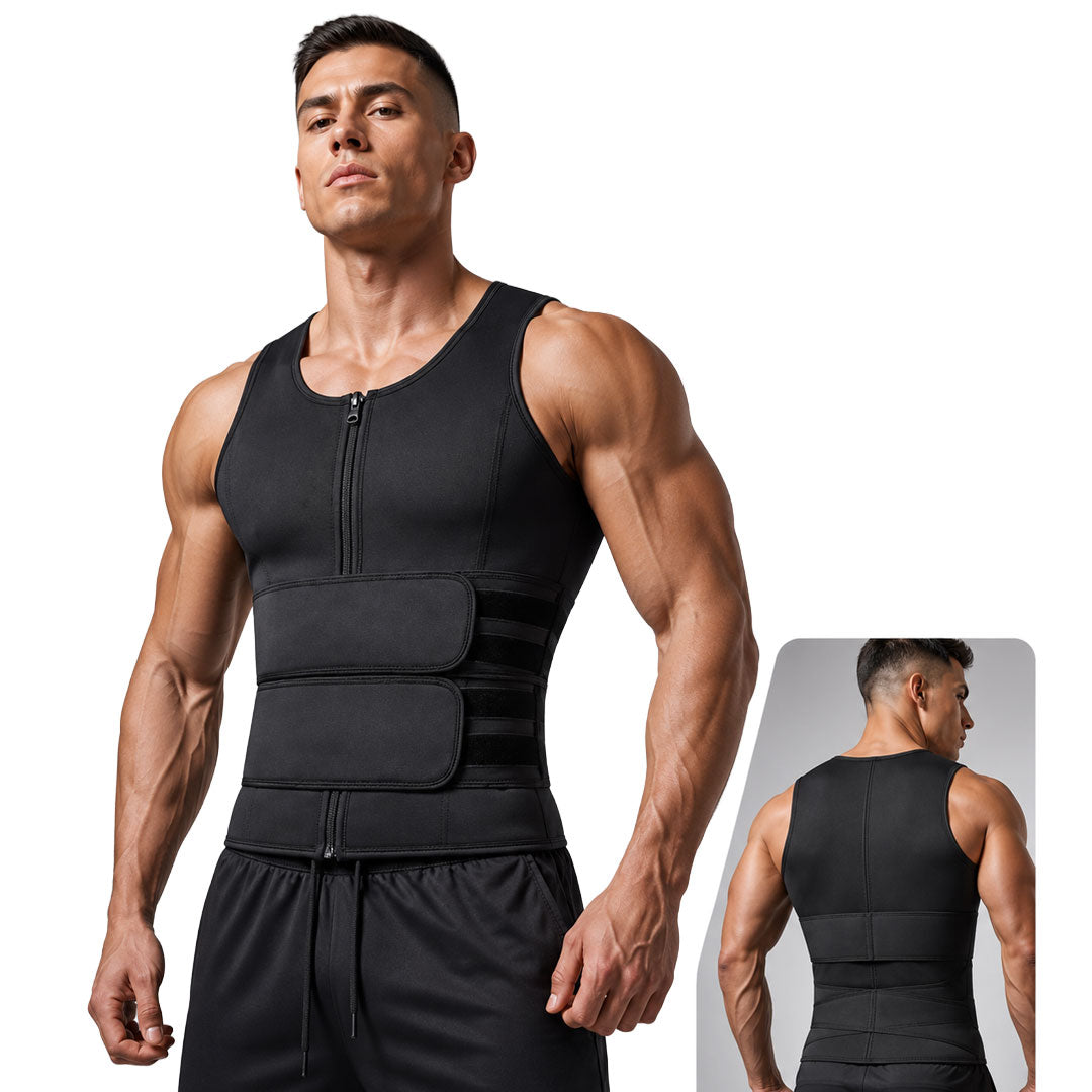 Chaleco Faja Reductora Hombre Efecto Sauna Neopreno Talla Standard LS-239