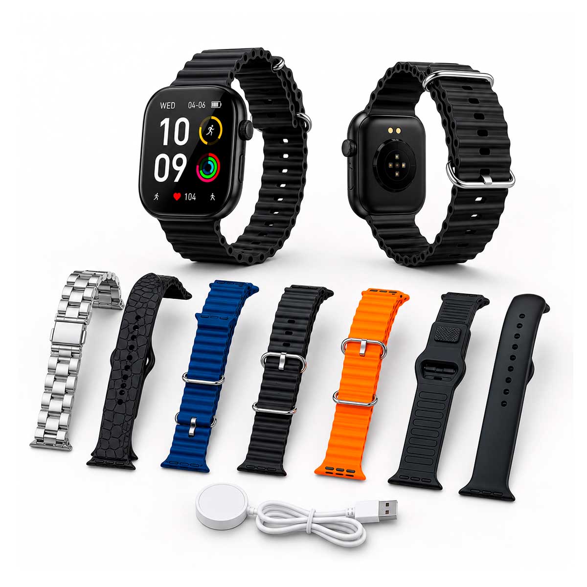 Smartwatch T3000 Set 7 Correas Resistencia Acuatica IP67 - Reloj inteligente