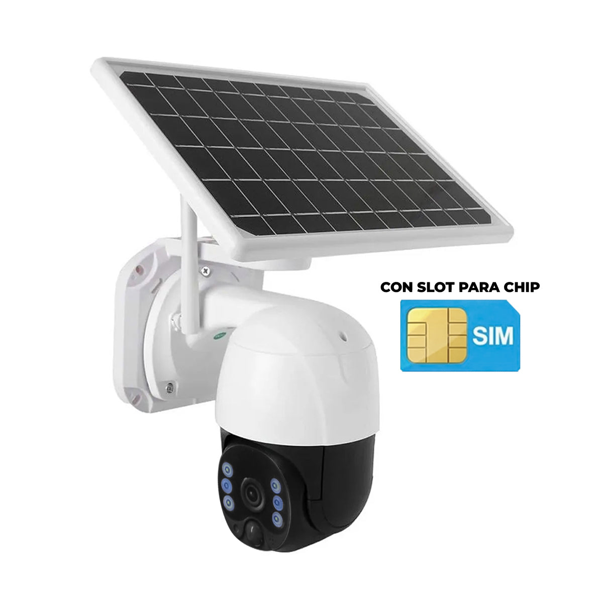 Camara Ip  Solar con Chip + Bateria Recargable Vision Nocturna TQ5