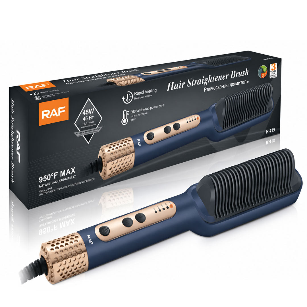 Cepillo Peine Alisador Cabello Material Ceramico RAF R412