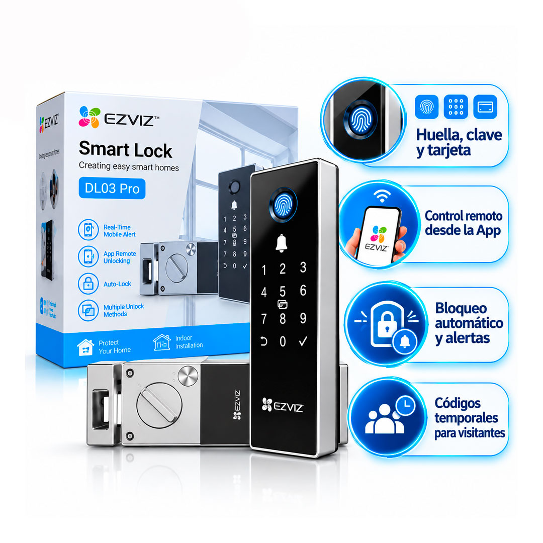 Cerradura Inteligente Ezviz Dl03 Pro Rim Lock Huella Wifi