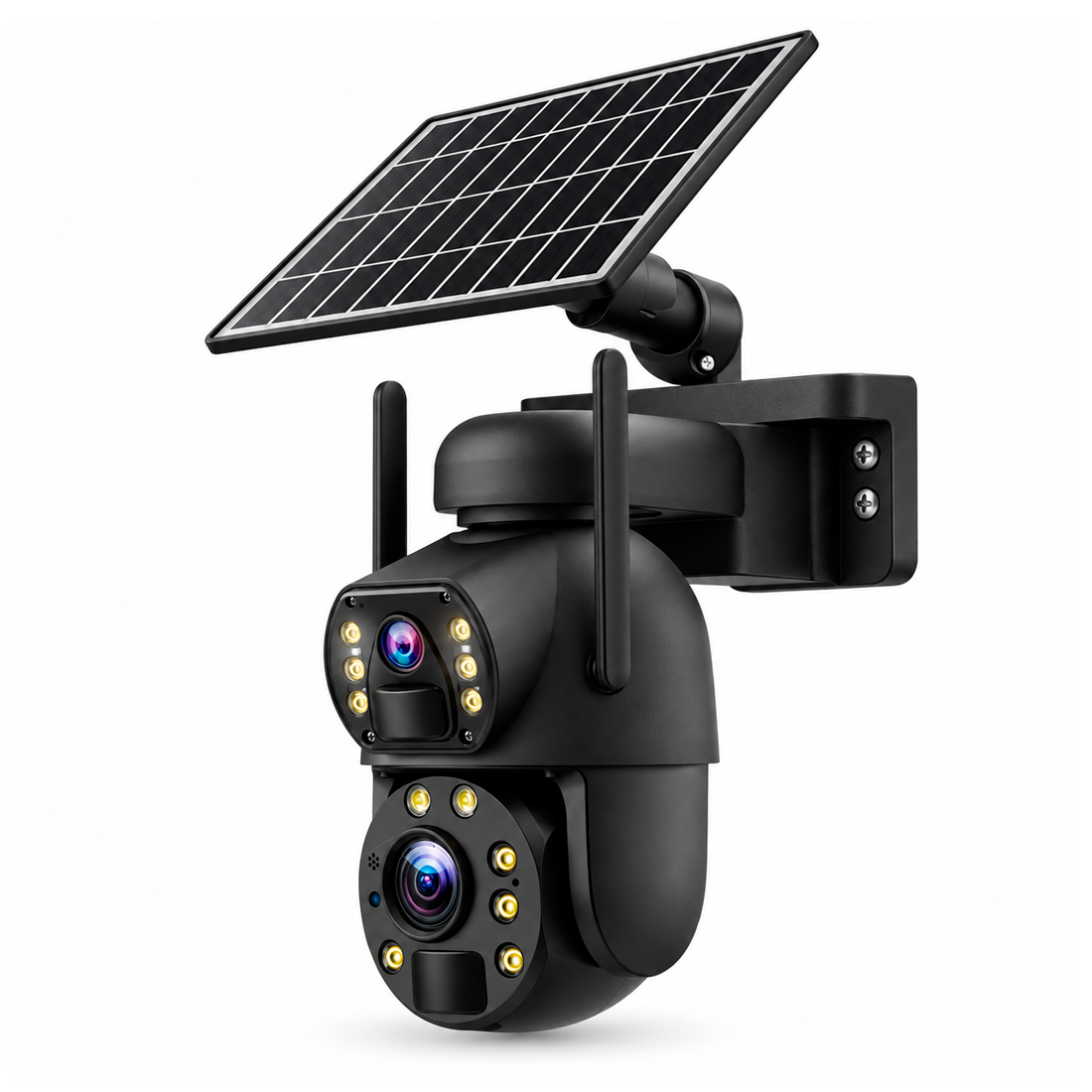 Camara Ip Solar Chip 4G Doble Lente Zoom Optico 36X Alarma Vision Nocturna Q69