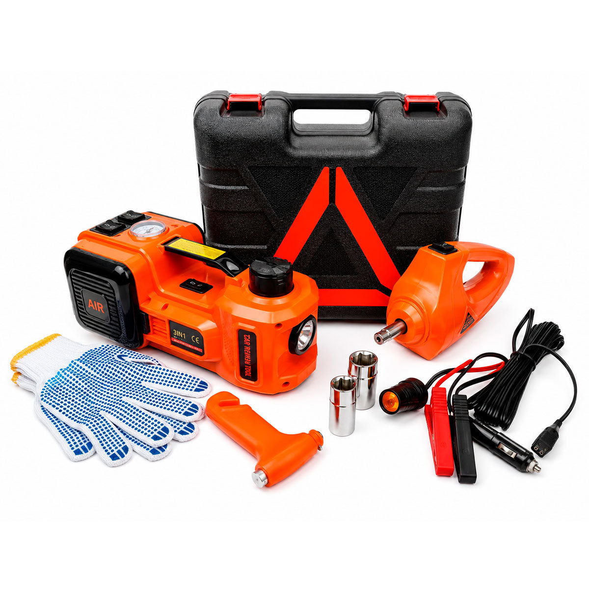Gata hidraulica + Compresor de aire 12V