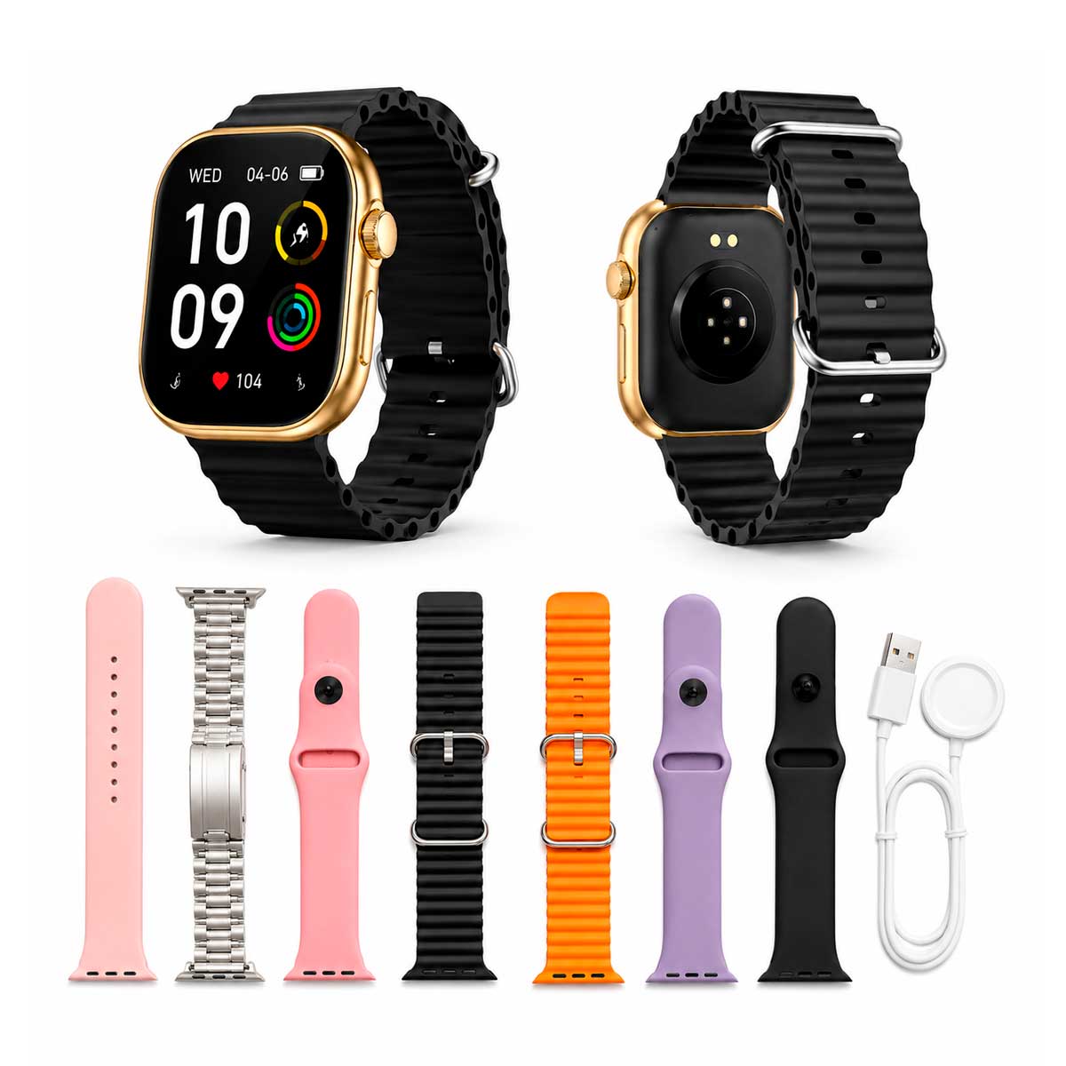 Smartwatch S3000 Set 7 Correas Resistencia Acuatica IP67 - Reloj inteligente