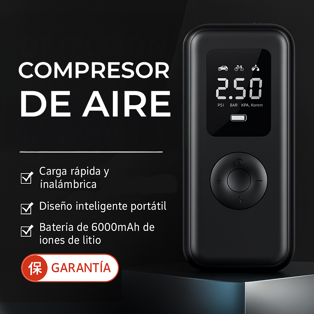 Compresor de Aire Inalambrico 12v 150 PSI Auto Camioneta MOD2