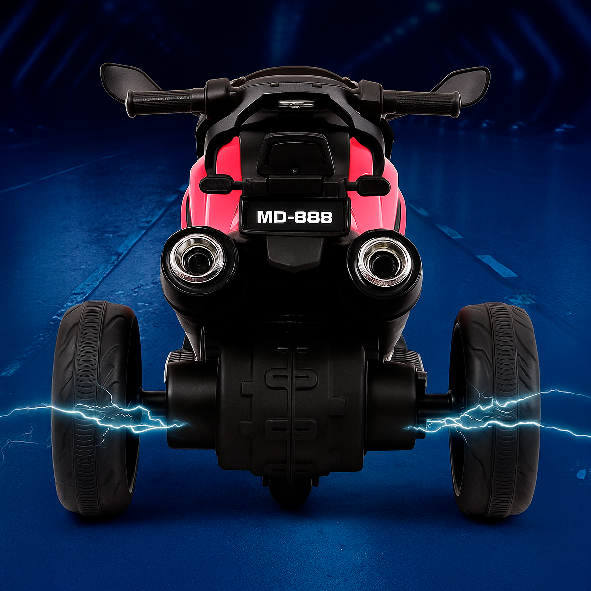 Trimoto Electrica para Niños MT-888 + Luces Moto Carro