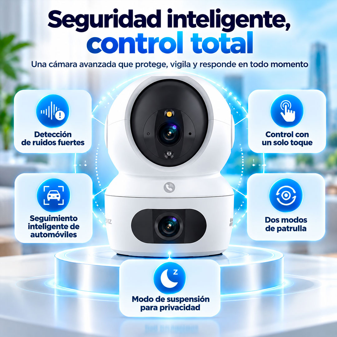 Camara IP Wifi Ezviz H7C 2k 360 Doble Lente