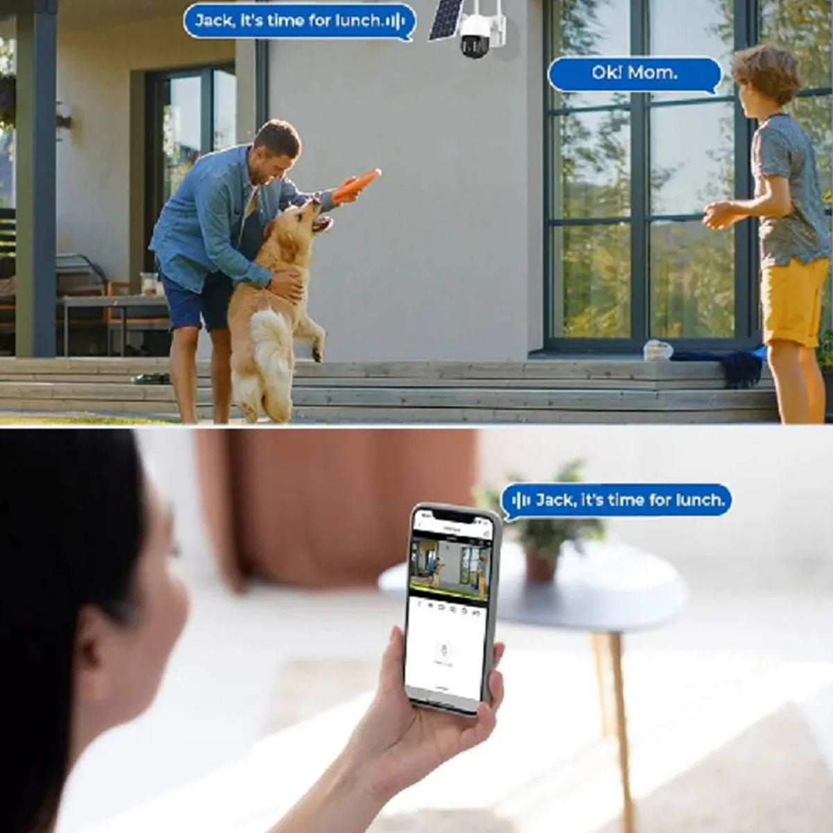 Camara Ip  Solar con Chip + Bateria Recargable Vision Nocturna TQ5