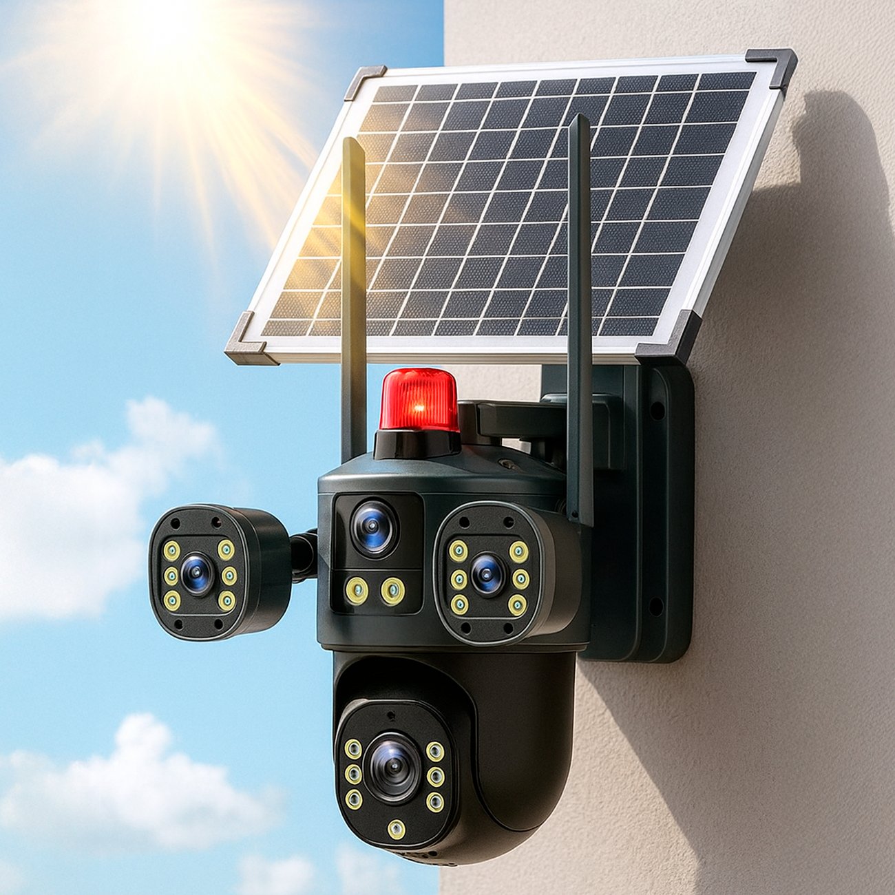 Camara Ip Solar Ultrabyte WIFI Bateria Recargable Alarma Vision Nocturna T35