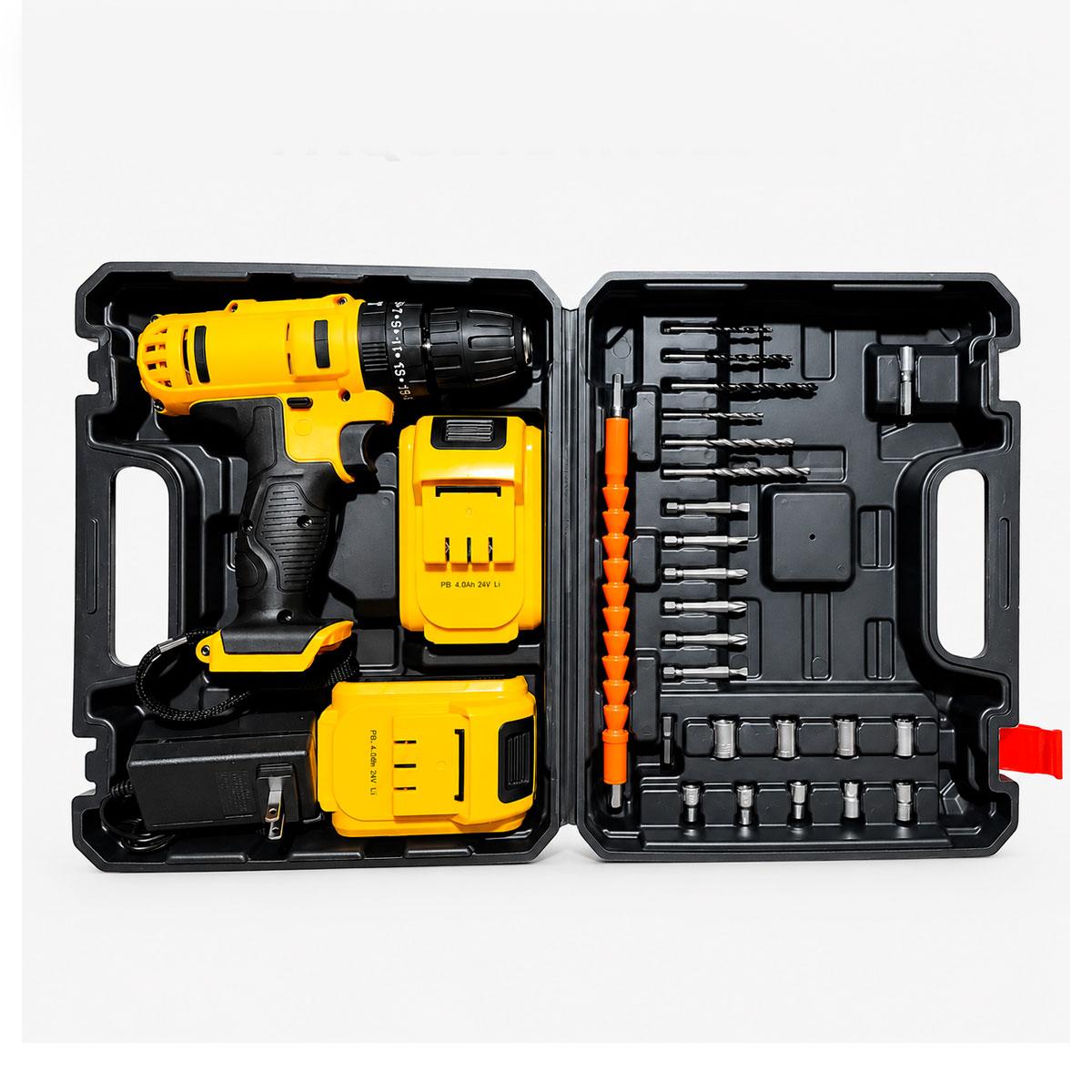 Taladro Atornillador 180v Inalambrico Destornillador con Estuche