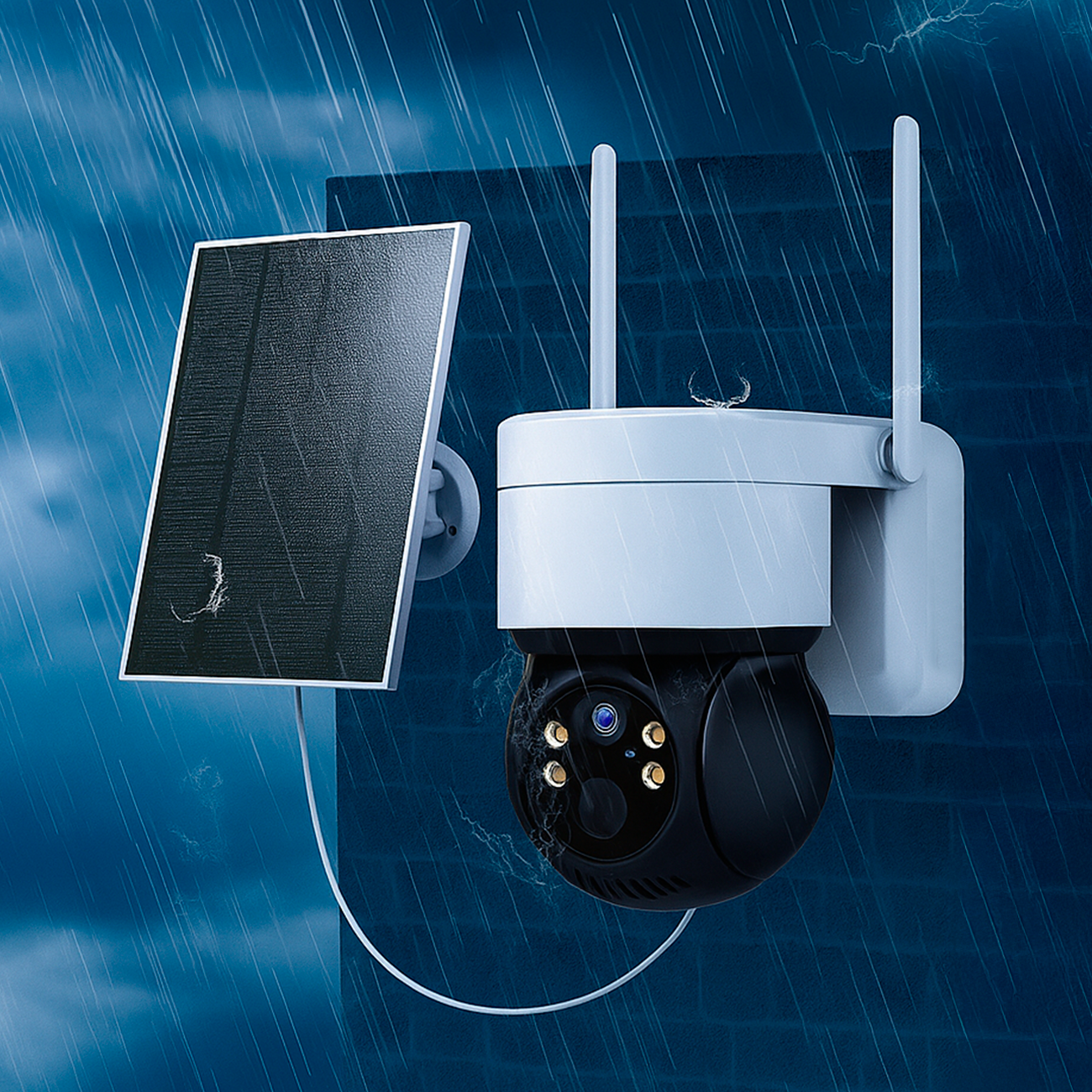 Camara Ip Solar Ultrabyte WIFI Bateria Recargable Vision Nocturna Q6