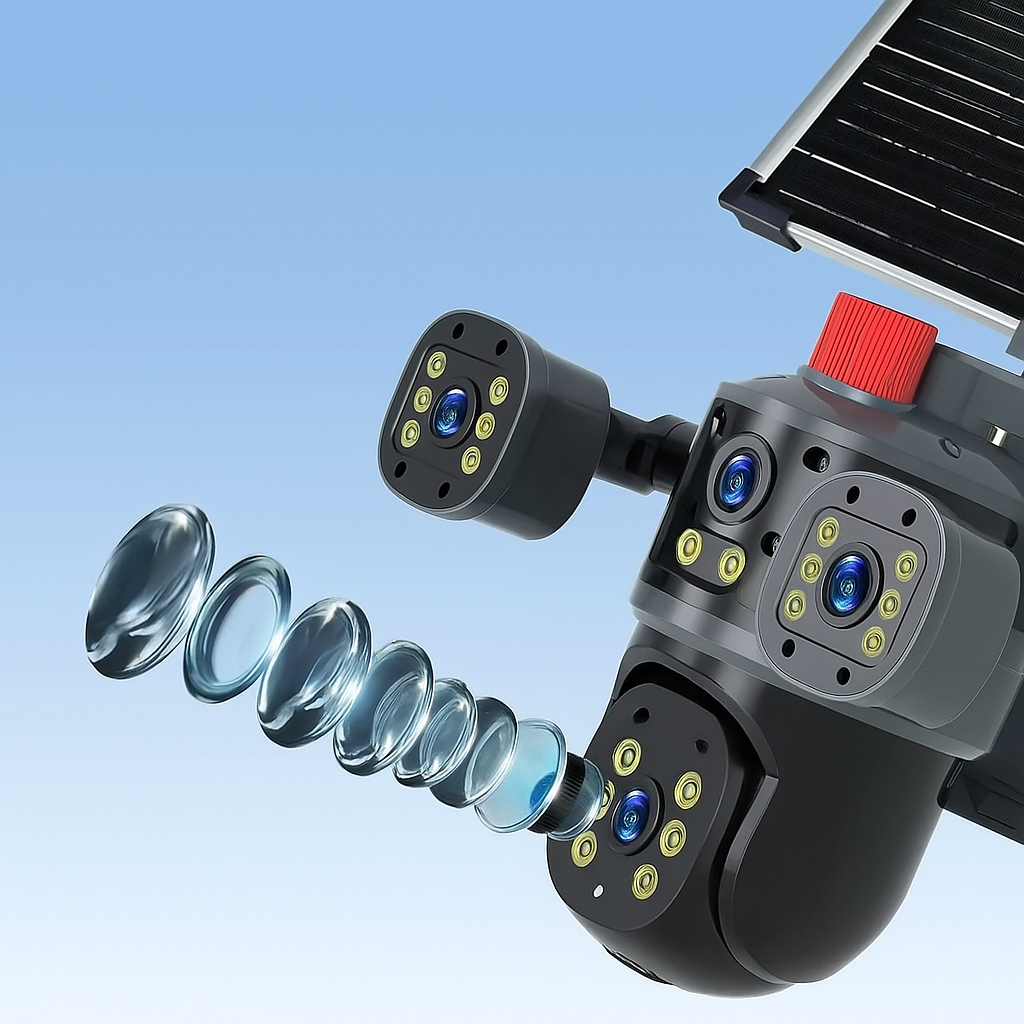 Camara Ip Solar Ultrabyte WIFI Bateria Recargable Alarma Vision Nocturna T35