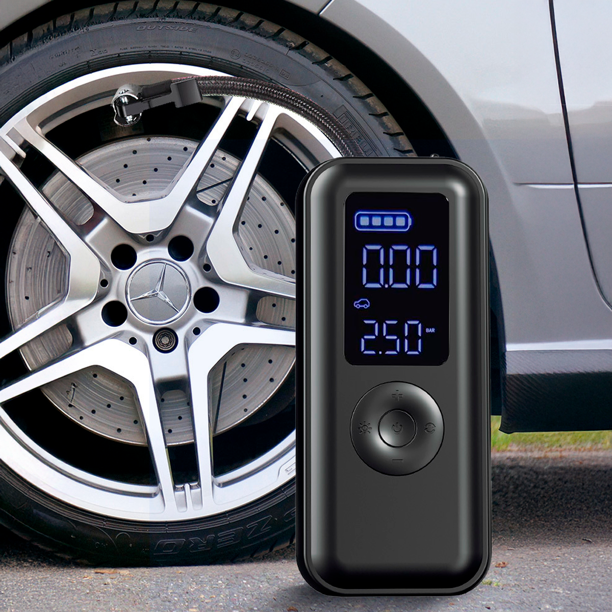 Compresor de Aire Inalambrico 12v 150 PSI Auto Camioneta MOD2