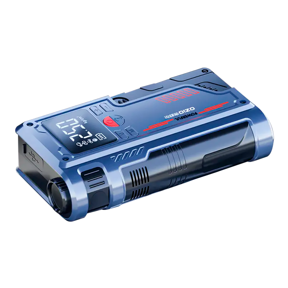 Arrancador De Batería De Vehiculo Universal + Inflador 2 En 1 Compresor