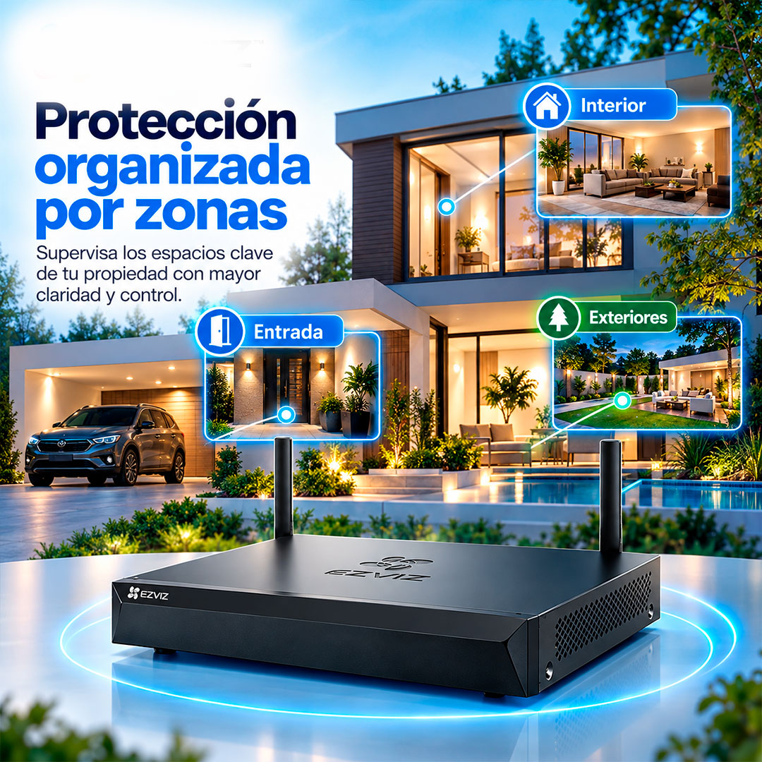 Nvr Ezviz X5s 8W Grabador Wifi 8 Canales Hasta 8tb