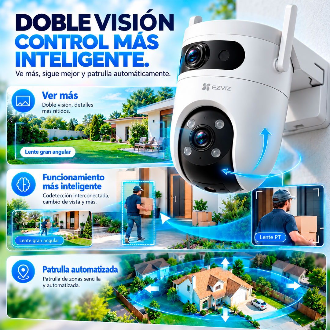 Camara IP Wifi Ezviz H9C 3K 360 Doble Lente