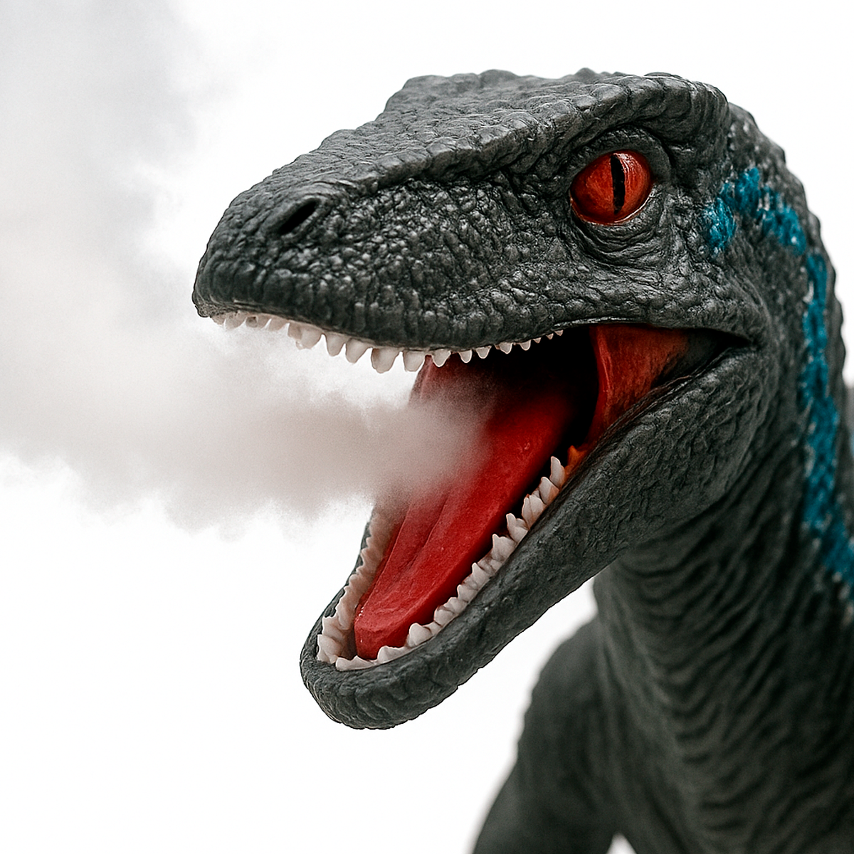 Dinosaurio Velociraptor Control Remoto Luz Sonido Humo Juguete