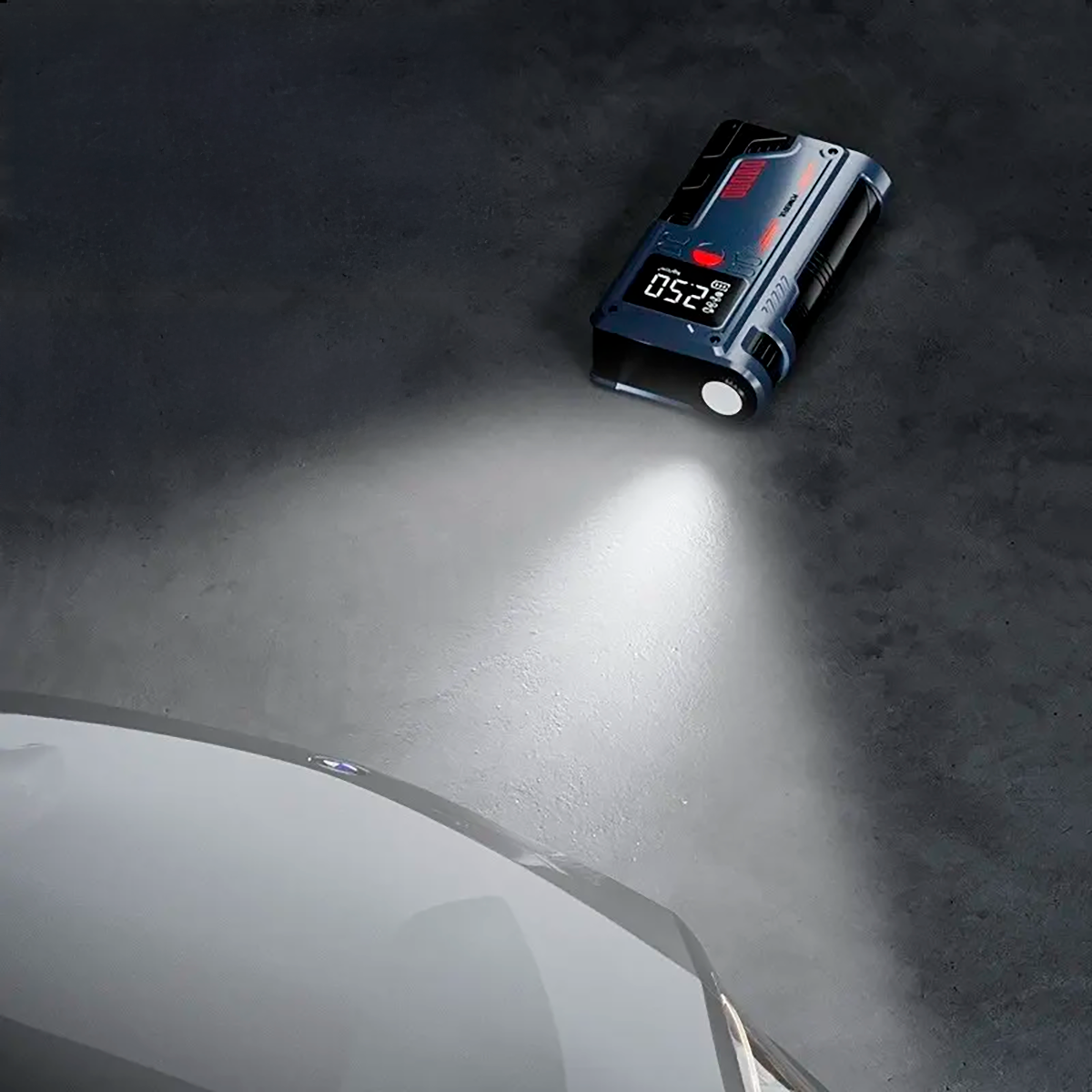 Arrancador De Batería De Vehiculo Universal + Inflador 2 En 1 Compresor