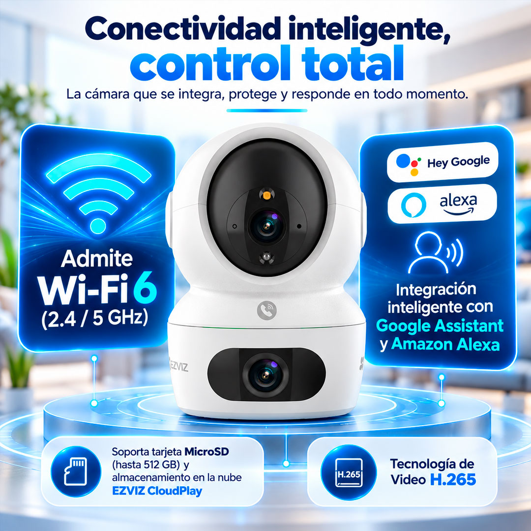 Camara IP Wifi Ezviz H7C 2k 360 Doble Lente