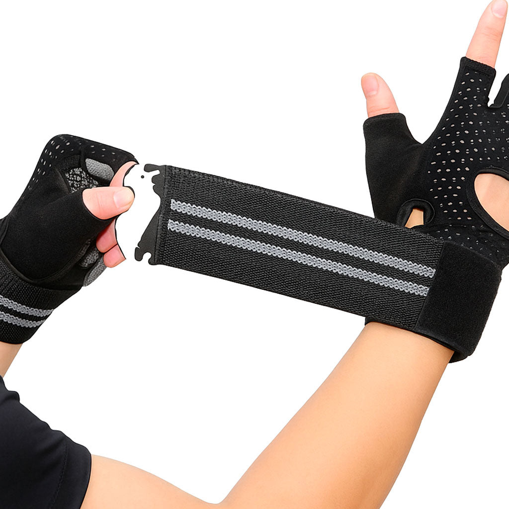 Guantes Deportivos Con Muñequera Transpirable Gym Pesas