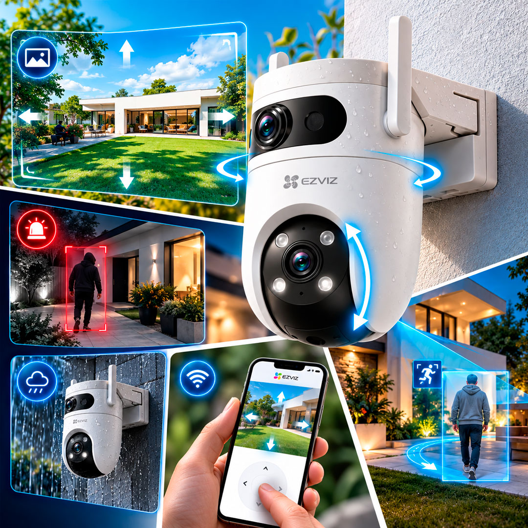 Camara IP Wifi Ezviz H9C 3K 360 Doble Lente