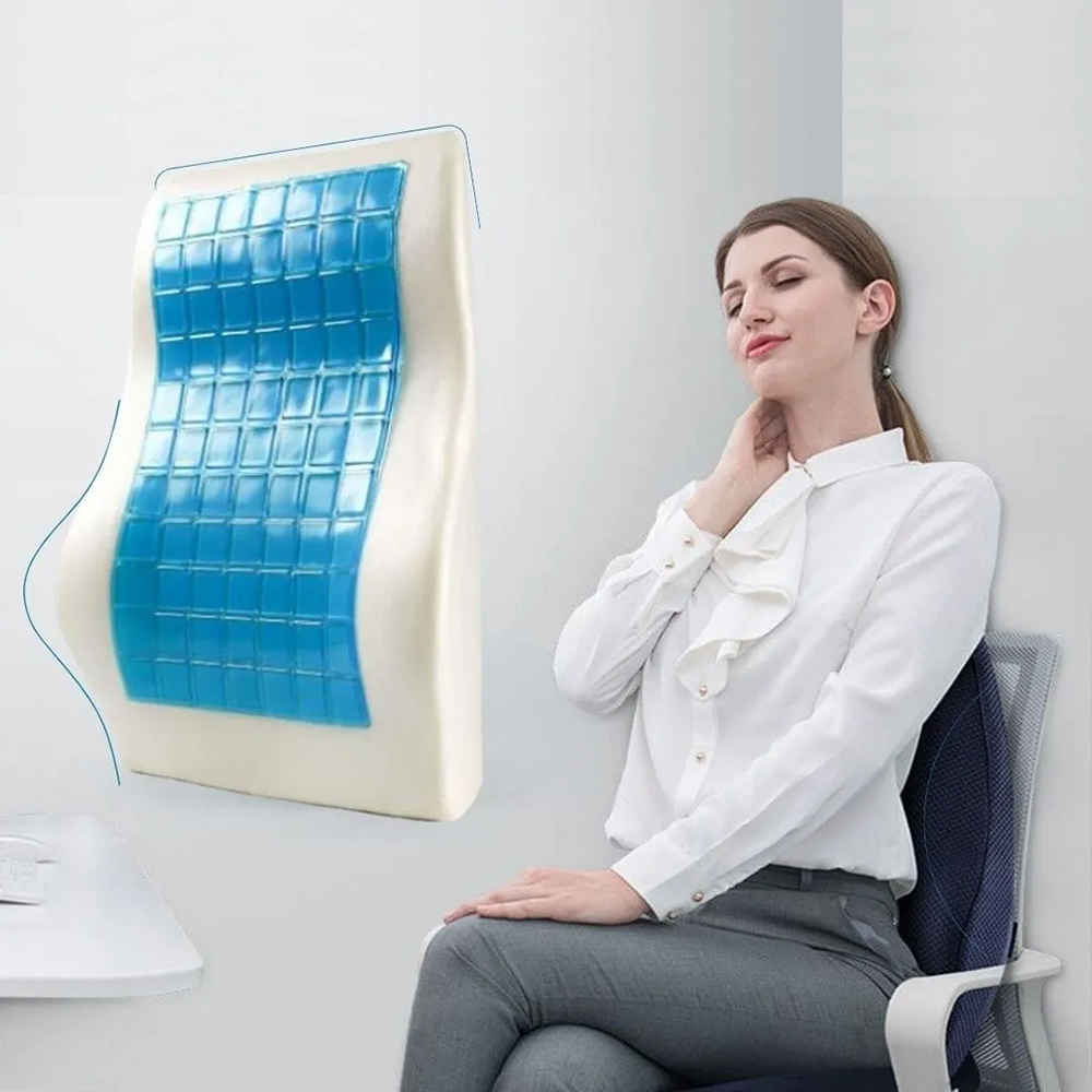 Cojin Picaron para Asiento + Respaldar Lumbar - Material Memory Foam con Gel Tech