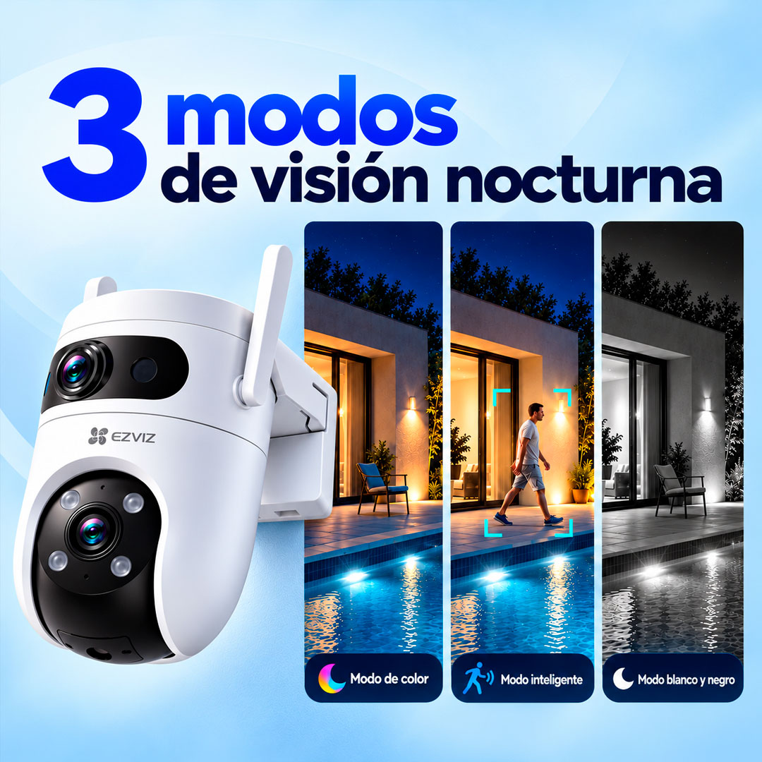 Camara IP Wifi Ezviz H9C 3K 360 Doble Lente