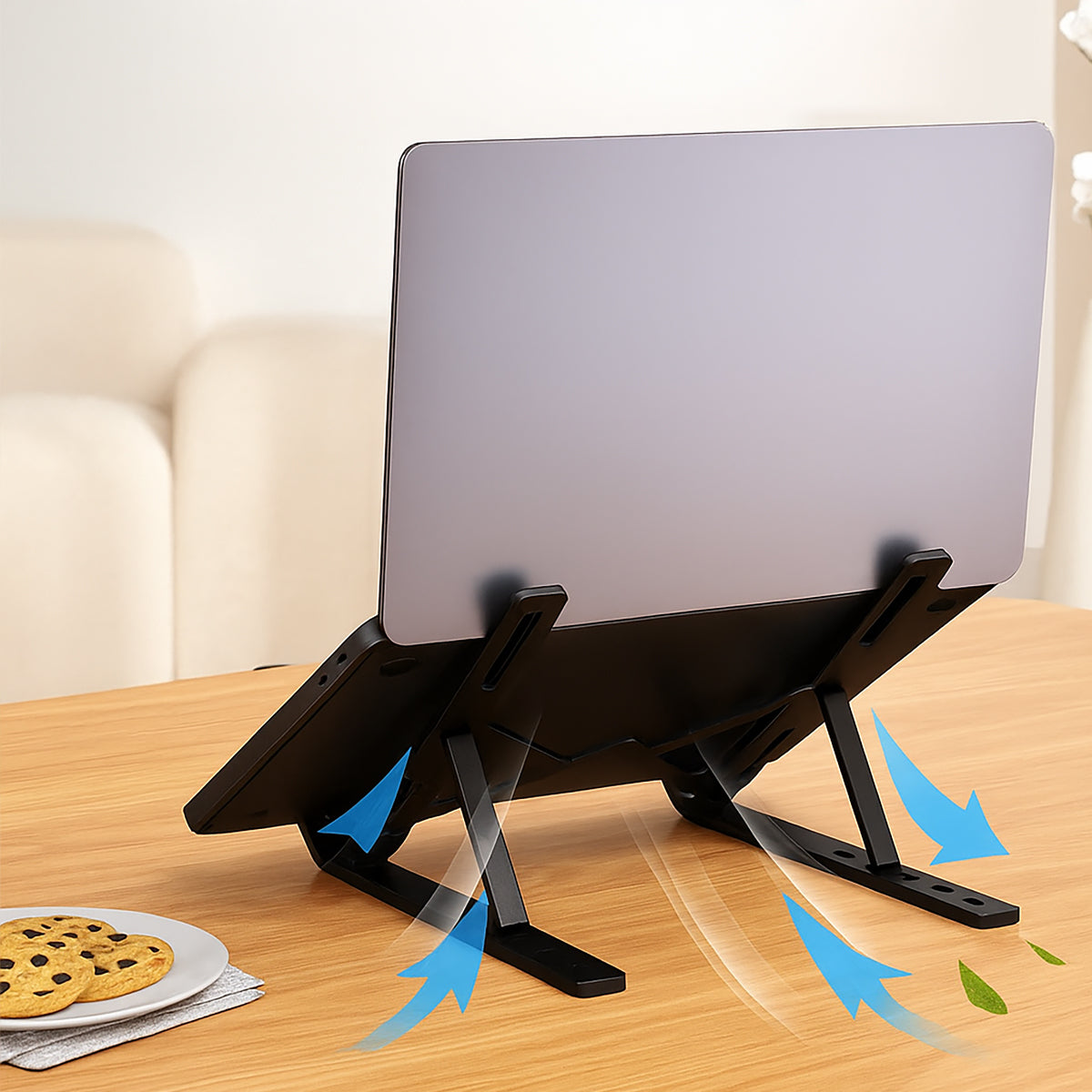 Soporte Aluminio Plegable Para Laptop - Macbook Regulable
