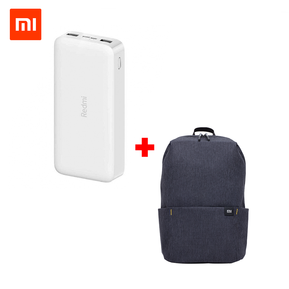 Batería portátil Xiaomi Redmi 10,000mah PB100LZM + Mochila Xiaomi Casual 10L Negro