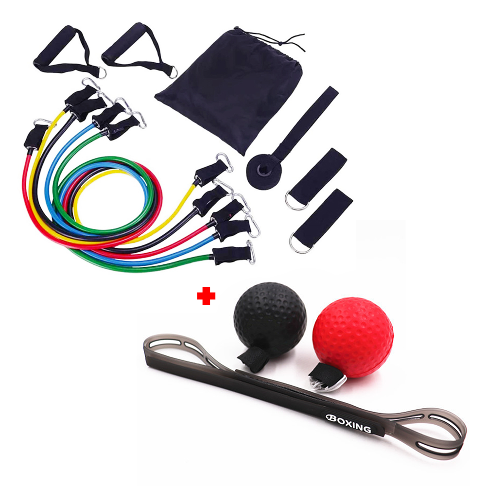 Bandas Elásticas + Pelotas de Entrenamiento para Box