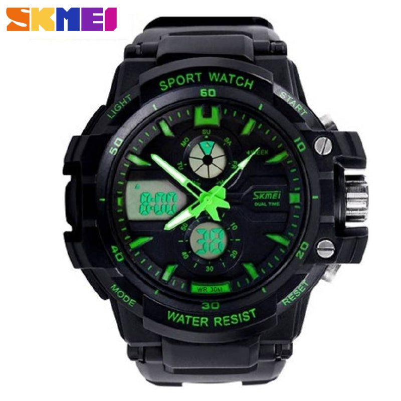 Reloj SKMEI 990 Analogico y Digital Acuático Antigolpes Cronometro y Alarma