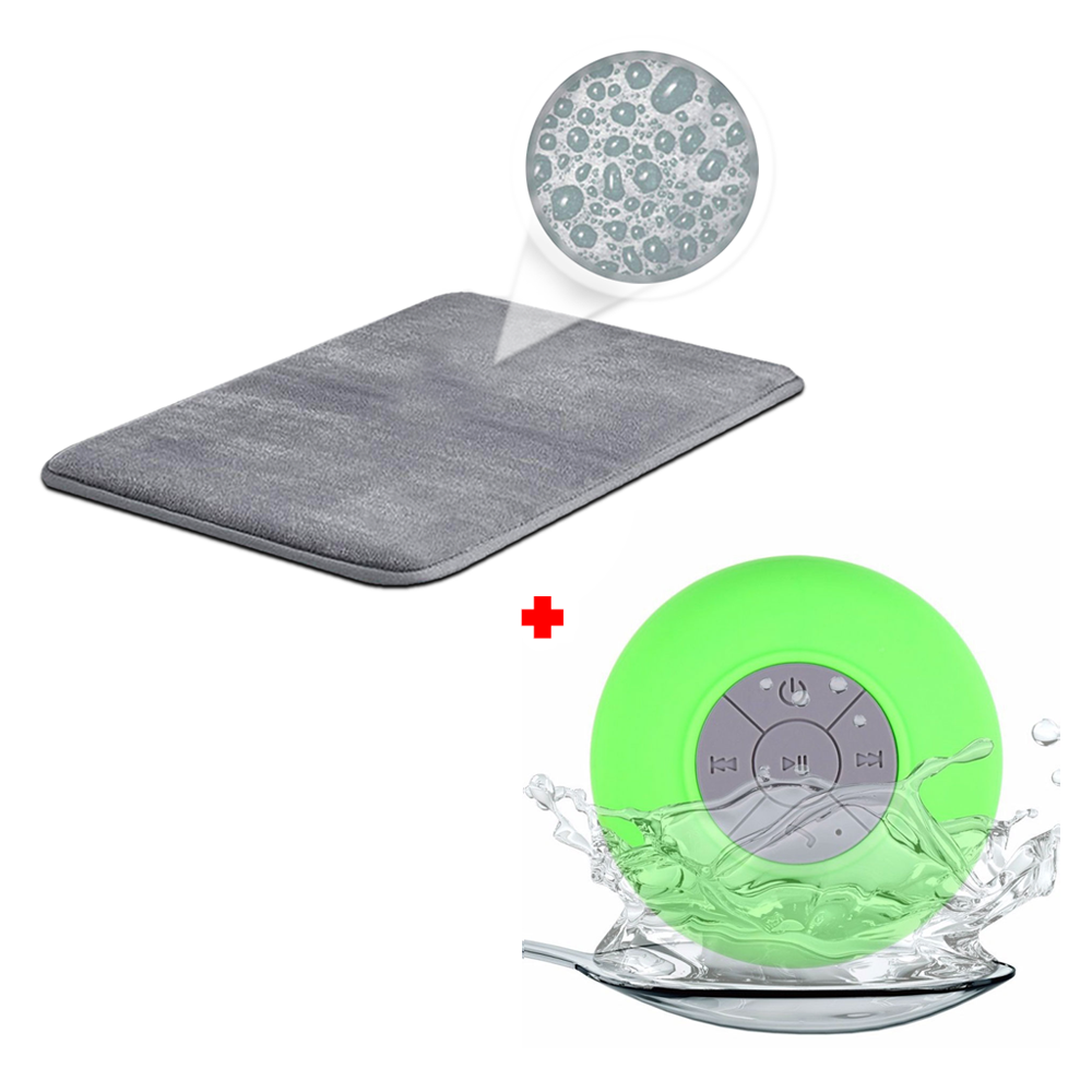 Alfombra para Baño 40X60cm + Parlante Bluetooth BTS-06