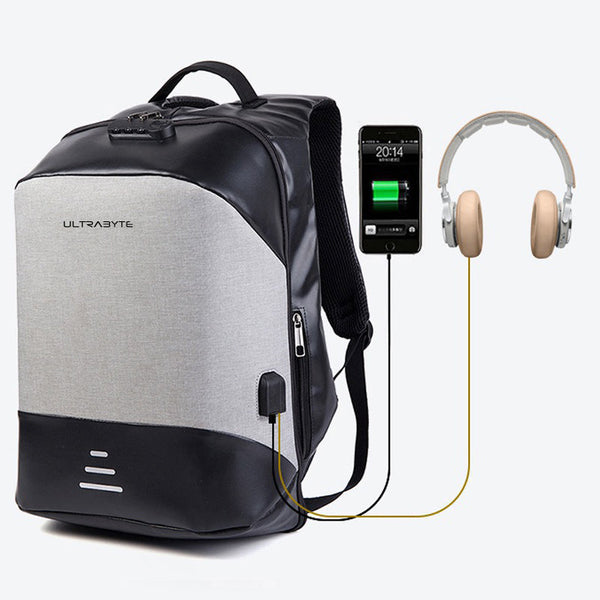 Mochila Anti robo ULTRABYTE MOD2 Para Laptop con Puerto De Carga Usb ...