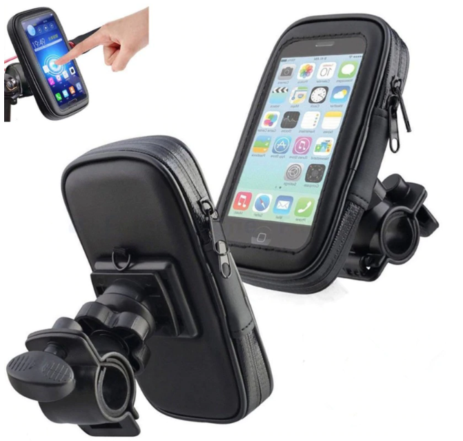 Holder Para Scooter o Bicicleta Con Estuche Resistente al Agua Antigolpes