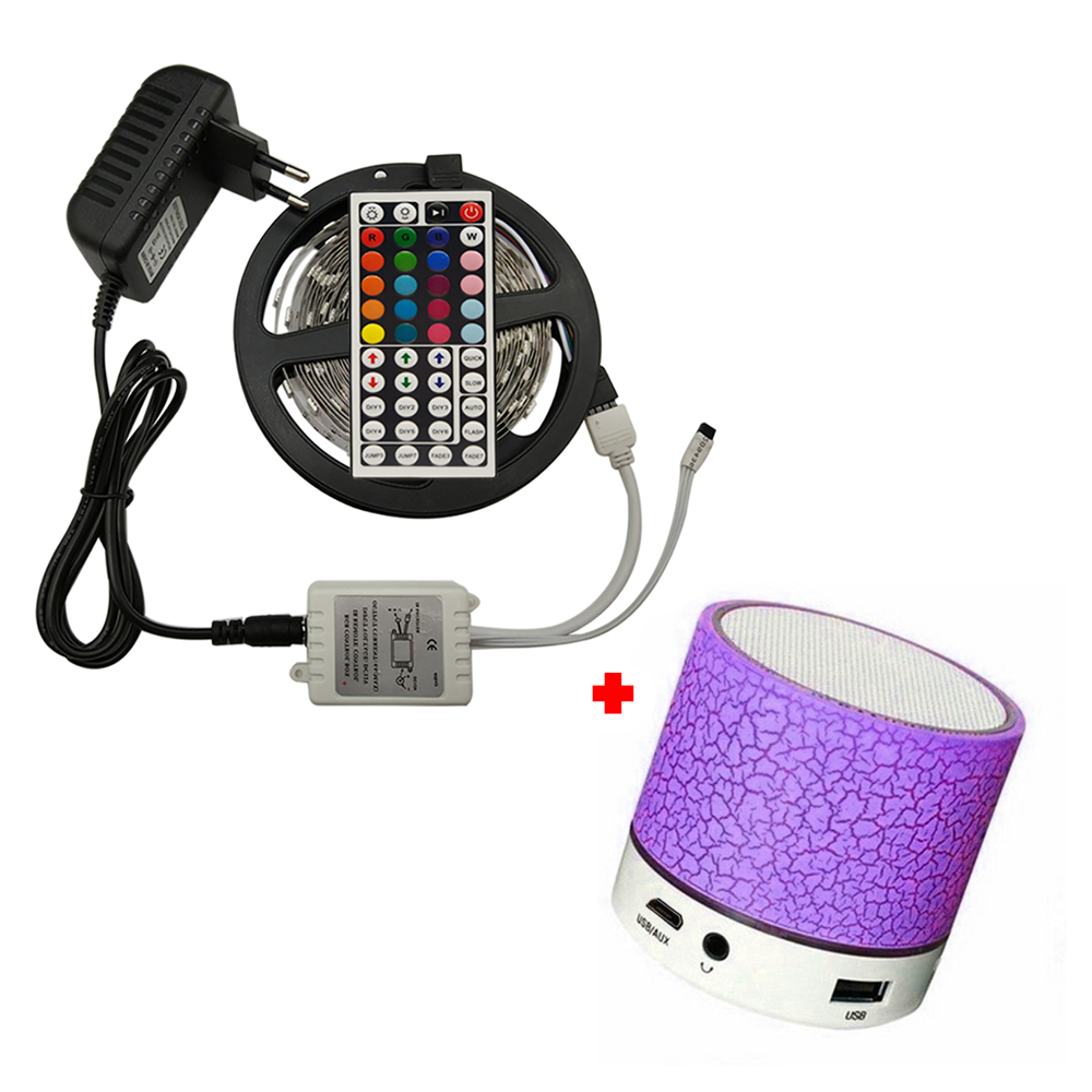 Tira de luces LED MOD1 RGB de 5 mts + Parlante Bluetooth A9