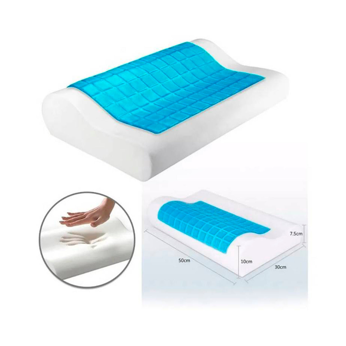 Almohada Memory Foam con Gel y Funda MOD2